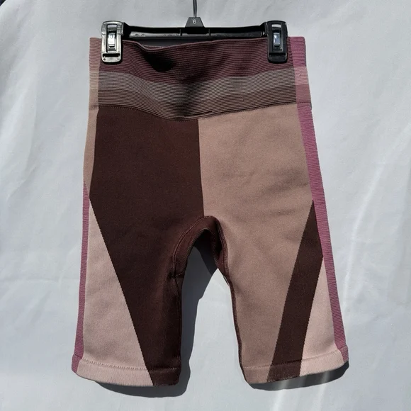 Nike Dri-FIT Pro Purple Pink Colorblock Biker Shorts M A1 - Picture 4 of 5